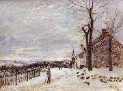 Alfred Sisley Snowy Weather at Veneux-Nadon oil painting artist